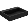 Mexen Ava umywalka nablatowa z konglomeratu B/O 50 x 38 cm, czarna - 23015070