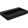 Mexen Ava umywalka nablatowa z konglomeratu 1/O 80 x 46 cm, czarna - 23018071