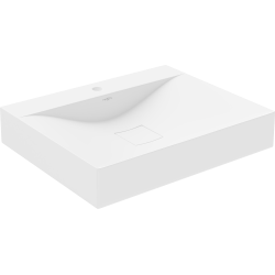 Mexen Poli umywalka nablatowa z konglomeratu 1/O 60 x 48 cm, biała - 23026001