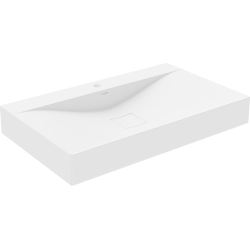 Mexen Poli umywalka nablatowa z konglomeratu 1/O 80 x 48 cm, biała - 23028001