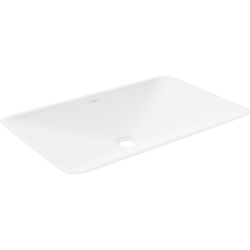 Mexen Esper umywalka nablatowa z konglomeratu 60 x 38 cm, biała - 23036001