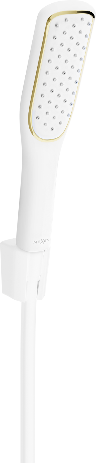 Mexen R-49 zestaw prysznicowy punktowy, biały/złoty - 785495052-25