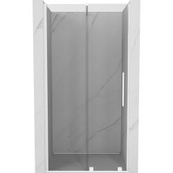 Mexen Velar drzwi prysznicowe rozsuwane 90 cm, transparent, białe - 871-090-000-01-20