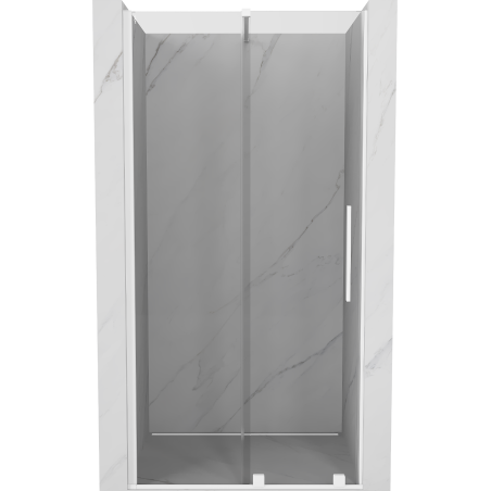 Mexen Velar drzwi prysznicowe rozsuwane 110 cm, transparent, białe - 871-110-000-01-20
