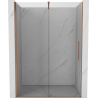 Mexen Velar drzwi prysznicowe rozsuwane 160 cm, transparent, miedź szczotkowana - 871-160-000-01-65
