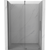 Mexen Velar drzwi prysznicowe rozsuwane 150 cm, transparent, gun gray szczotkowany - 871-150-000-01-66