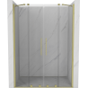 Mexen Velar Duo drzwi prysznicowe rozsuwane 160 cm, transparent, złote szczotkowane - 871-160-000-02-55