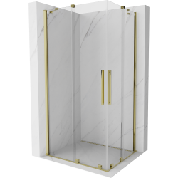 Mexen Velar Duo kabina prysznicowa rozsuwana 100 x 90 cm, transparent, złota - 871-100-090-02-50