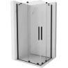 Mexen Velar Duo kabina prysznicowa rozsuwana 100 x 90 cm, transparent, czarna - 871-100-090-02-70