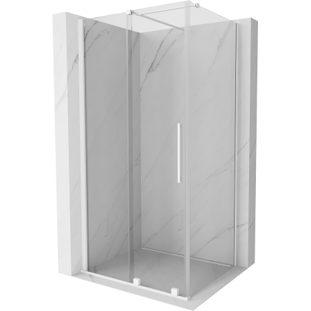 Mexen Velar kabina prysznicowa rozsuwana 110 x 85 cm, transparent, biała - 871-110-085-01-20