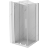 Mexen Velar kabina prysznicowa rozsuwana 120 x 120 cm, transparent, biała - 871-120-120-01-20