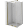 Mexen Velar kabina prysznicowa rozsuwana 90 x 80 cm, transparent, złota - 871-090-080-01-50