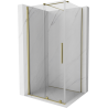 Mexen Velar kabina prysznicowa rozsuwana 100 x 90 cm, transparent, złota - 871-100-090-01-50