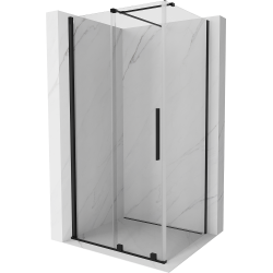 Mexen Velar kabina prysznicowa rozsuwana 130 x 85 cm, transparent, czarna - 871-130-085-01-70