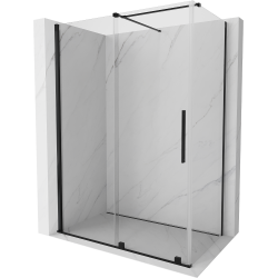 Mexen Velar kabina prysznicowa rozsuwana 150 x 75 cm, transparent, czarna - 871-150-075-01-70