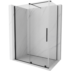 Mexen Velar kabina prysznicowa rozsuwana 150 x 90 cm, transparent, czarna - 871-150-090-01-70