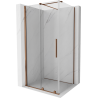 Mexen Velar kabina prysznicowa rozsuwana 90 x 110 cm, transparent, różowe złoto - 871-090-110-01-60