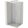 Mexen Velar kabina prysznicowa rozsuwana 150 x 100 cm, transparent, złota szczotkowana - 871-150-100-01-55