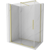 Mexen Velar kabina prysznicowa rozsuwana 140 x 80 cm, transparent, złota szczotkowana - 871-140-080-01-55