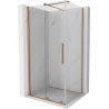 Mexen Velar kabina prysznicowa rozsuwana 100 x 80 cm, transparent, miedź szczotkowana - 871-100-080-01-65