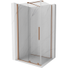 Mexen Velar kabina prysznicowa rozsuwana 100 x 120 cm, transparent, miedź szczotkowana - 871-100-120-01-65
