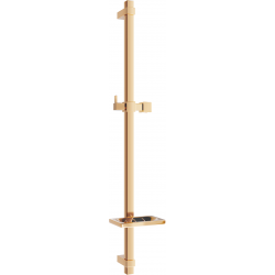 Mexen DQ drążek prysznicowy z mydelniczką 80 cm, różowe złoto - 79381-60