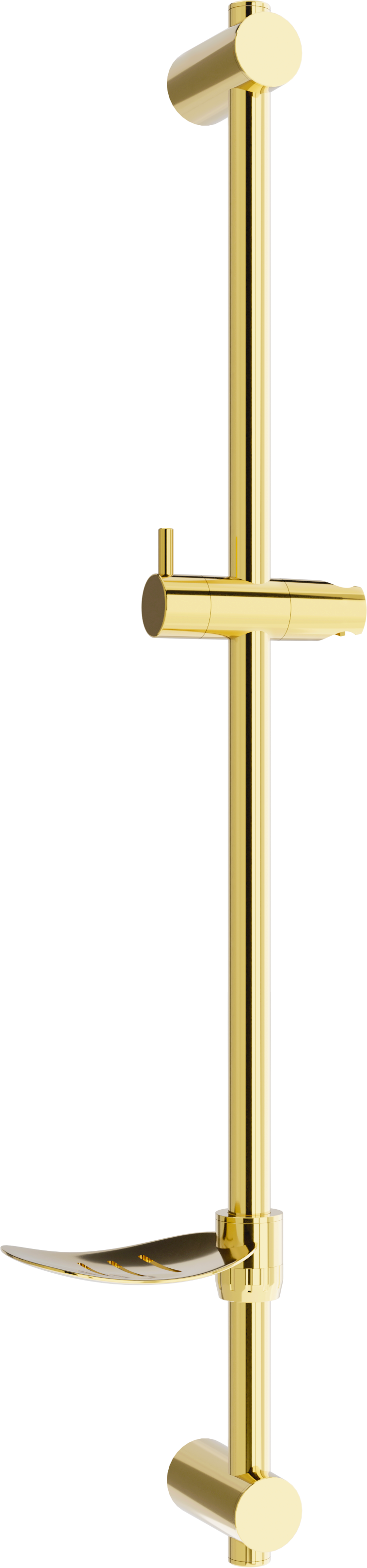 Mexen DF drążek prysznicowy z mydelniczką 80 cm, złoty - 79382-50