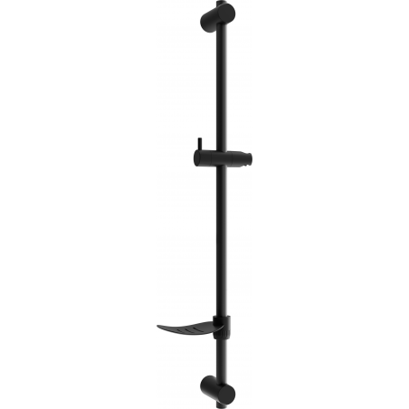 Mexen DF drążek prysznicowy z mydelniczką 80 cm, czarny - 79382-70