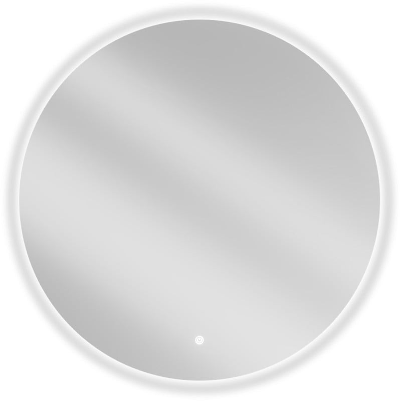 Mexen Erg lustro łazienkowe podświetlane, okragłe 80 cm, LED 6000K, antypara - 9823-080-080-611-00