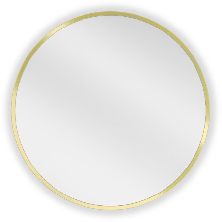 Mexen Loft lustro łazienkowe okragłe 45 cm, rama złota - 9850-045-045-000-50