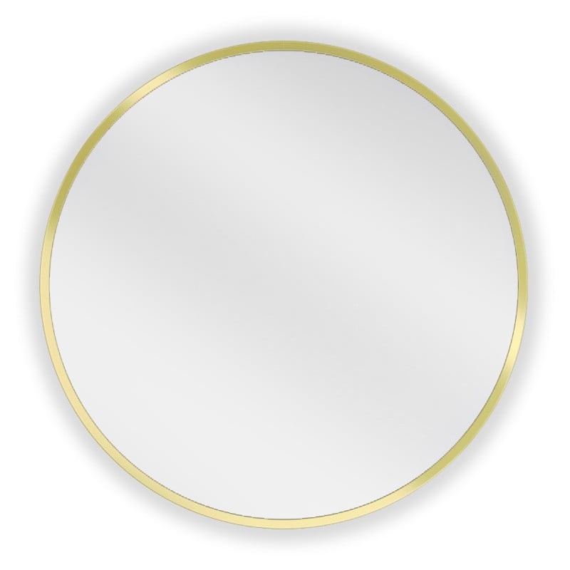 Mexen Loft lustro łazienkowe okragłe 50 cm, rama złota - 9850-050-050-000-50