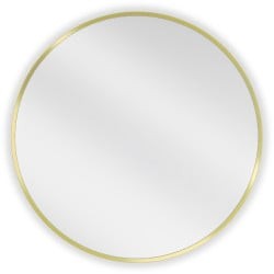 Mexen Loft lustro łazienkowe okragłe 60 cm, rama złota - 9850-060-060-000-50