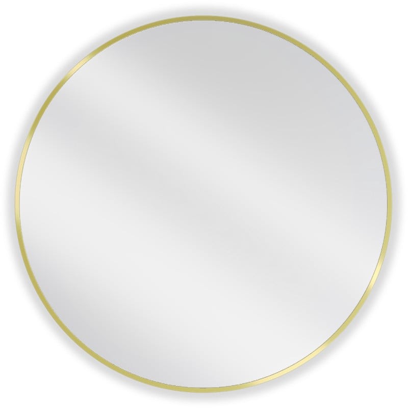 Mexen Loft lustro łazienkowe okragłe 85 cm, rama złota - 9850-085-085-000-50