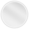 Mexen Loft lustro łazienkowe okragłe 30 cm, rama biała - 9850-030-030-000-20