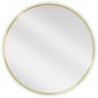 Mexen Loft lustro łazienkowe okragłe 70 cm, rama złota - 9850-070-070-000-50
