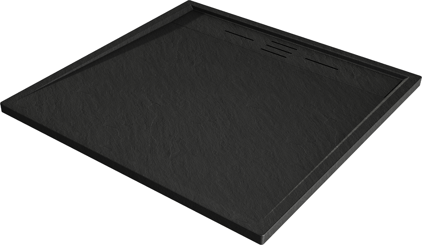 Mexen Amon brodzik kwadratowy SMC 80 x 80 cm, czarny - 4F708080