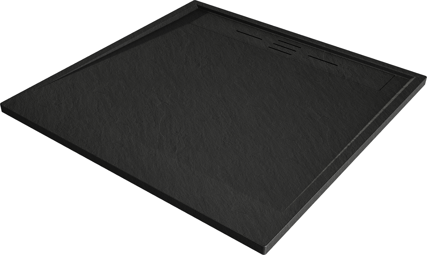 Mexen Amon brodzik kwadratowy SMC 100 x 100 cm, czarny - 4F701010