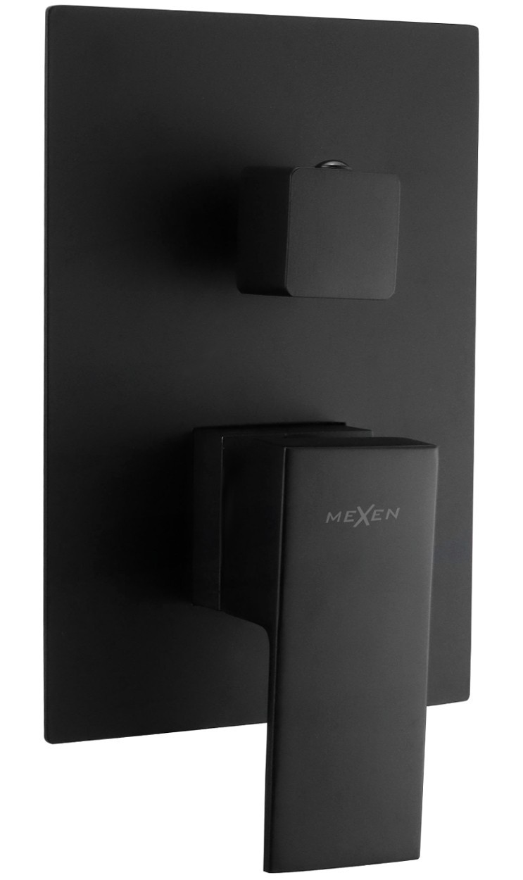 Mexen Uno bateria wannowa podtynkowa, czarna - 71435-70