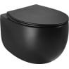 Mexen Egg miska wc Rimless z deską wolnoopadającą slim, duroplast, czarna mat - 30245070