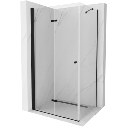Mexen Lima kabina prysznicowa składana 110 x 70 cm, transparent, czarna - 856-110-070-70-00