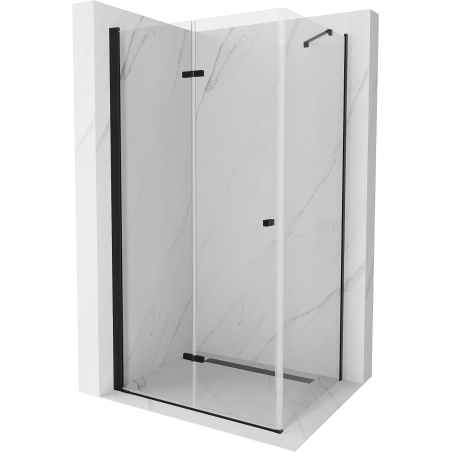 Mexen Lima kabina prysznicowa składana 120 x 110 cm, transparent, czarna - 856-120-110-70-00