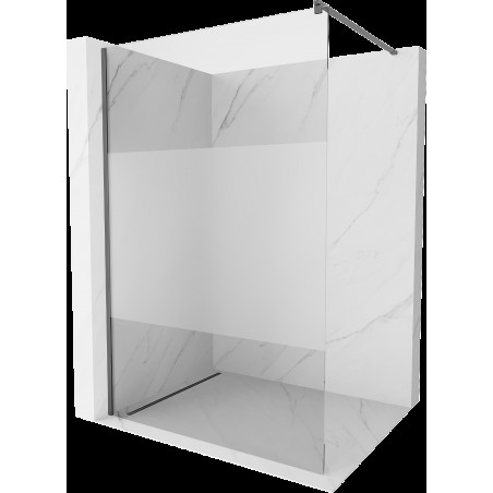 Mexen Kioto ścianka prysznicowa Walk-in 90 x 200 cm, transparent/szron 8 mm, gun metal - 800-090-101-95-35