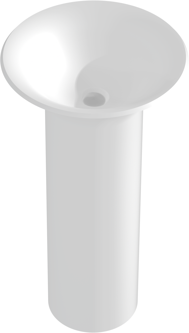 Mexen Leta umywalka wolnostojąca z konglomeratu 45 x 45 cm, biała mat - 26574500