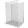 Mexen Kioto ścianka prysznicowa Walk-in 90 x 80 cm, transparent, biała - 800-090-212-20-00-080