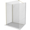 Mexen Kioto ścianka prysznicowa Walk-in 140 x 80 cm, transparent, złota - 800-140-212-50-00-080