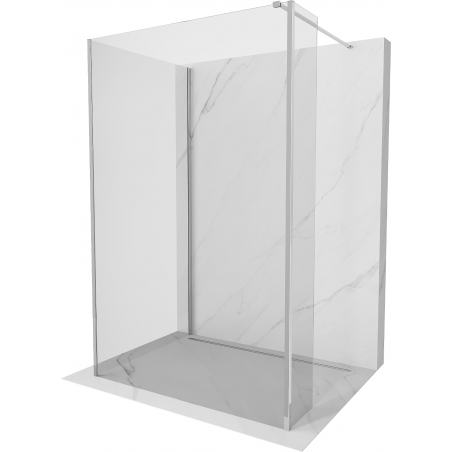 Mexen Kioto ścianka prysznicowa Walk-in 135 x 70 x 30 cm, transparent, chrom - 800-135-070-221-01-00-030