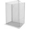 Mexen Kioto ścianka prysznicowa Walk-in 140 x 80 x 30 cm, transparent, chrom - 800-140-080-221-01-00-030