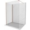 Mexen Kioto ścianka prysznicowa Walk-in 120 x 75 cm, transparent, różowe złoto - 800-120-212-60-00-075