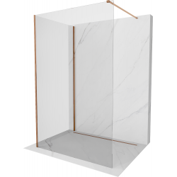 Mexen Kioto ścianka prysznicowa Walk-in 140 x 95 cm, transparent, różowe złoto - 800-140-212-60-00-095