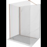 Mexen Kioto ścianka prysznicowa Walk-in 135 x 120 cm, transparent, różowe złoto - 800-135-212-60-00-120